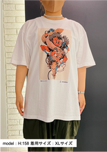 画像をギャラリービューアに読み込む, 「dahlia」竹中 Tシャツ フロント&amp;バック
