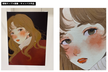 Load image into Gallery viewer, &quot;Transparent girl&quot; Kasumi lunch canvas print work /canvas S6・S4
