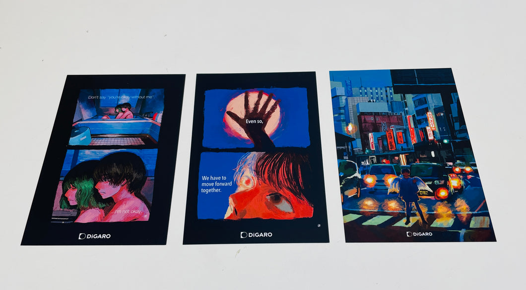"painful nostalgia" CRYBORG postcard 3 types set