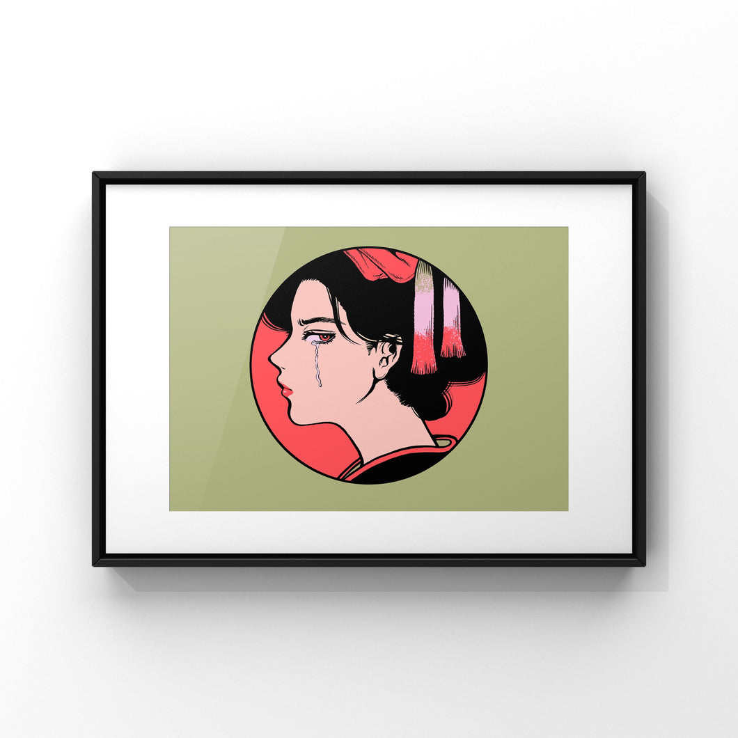"The Weeping Woman" Kamin Framed Prints