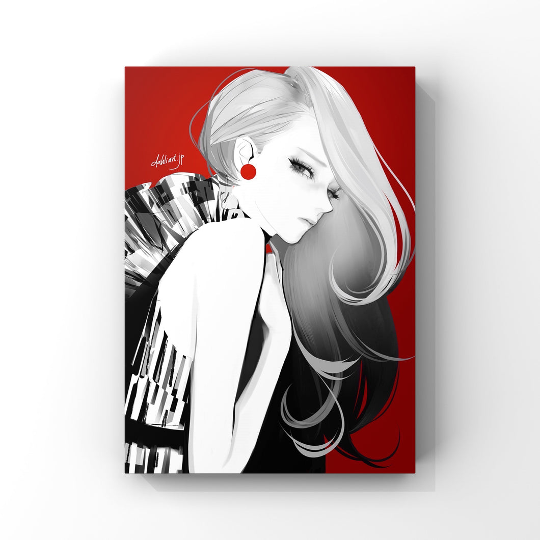 "Rosso" Takenaka canvas print work / canvas A3 / A4