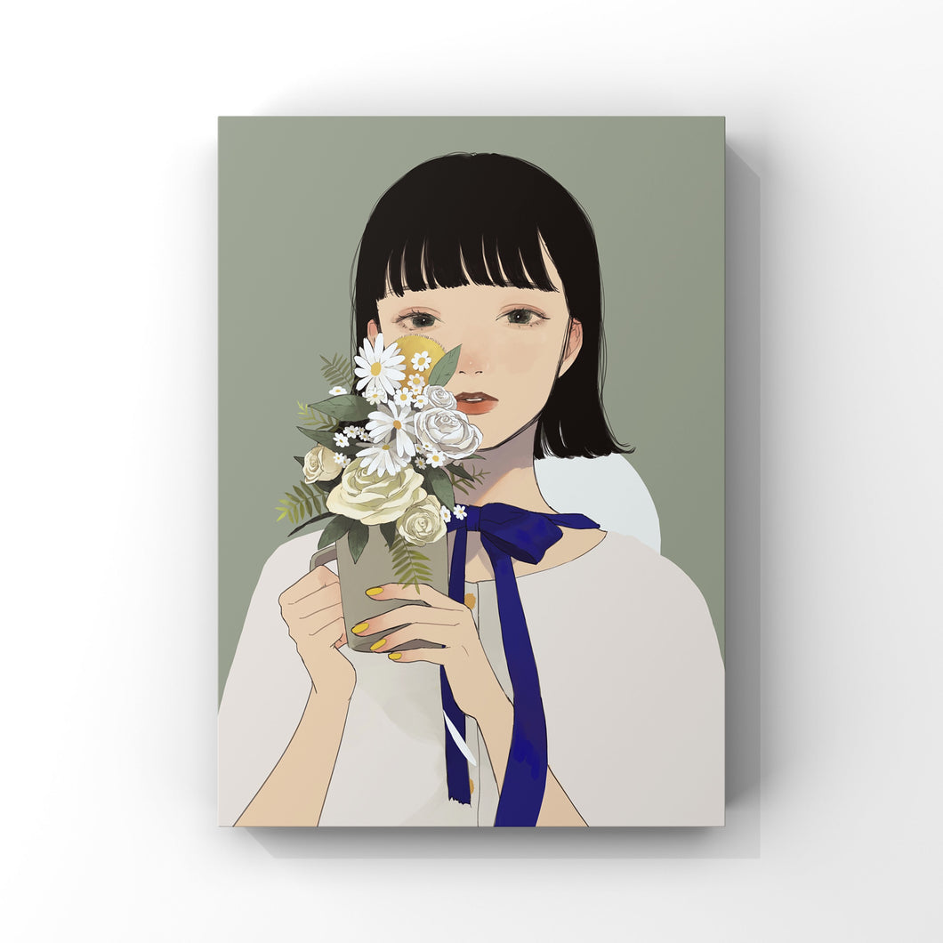 "Summer day respect to Yui Tamura" Nagi canvas print work / canvas A3 / A4
