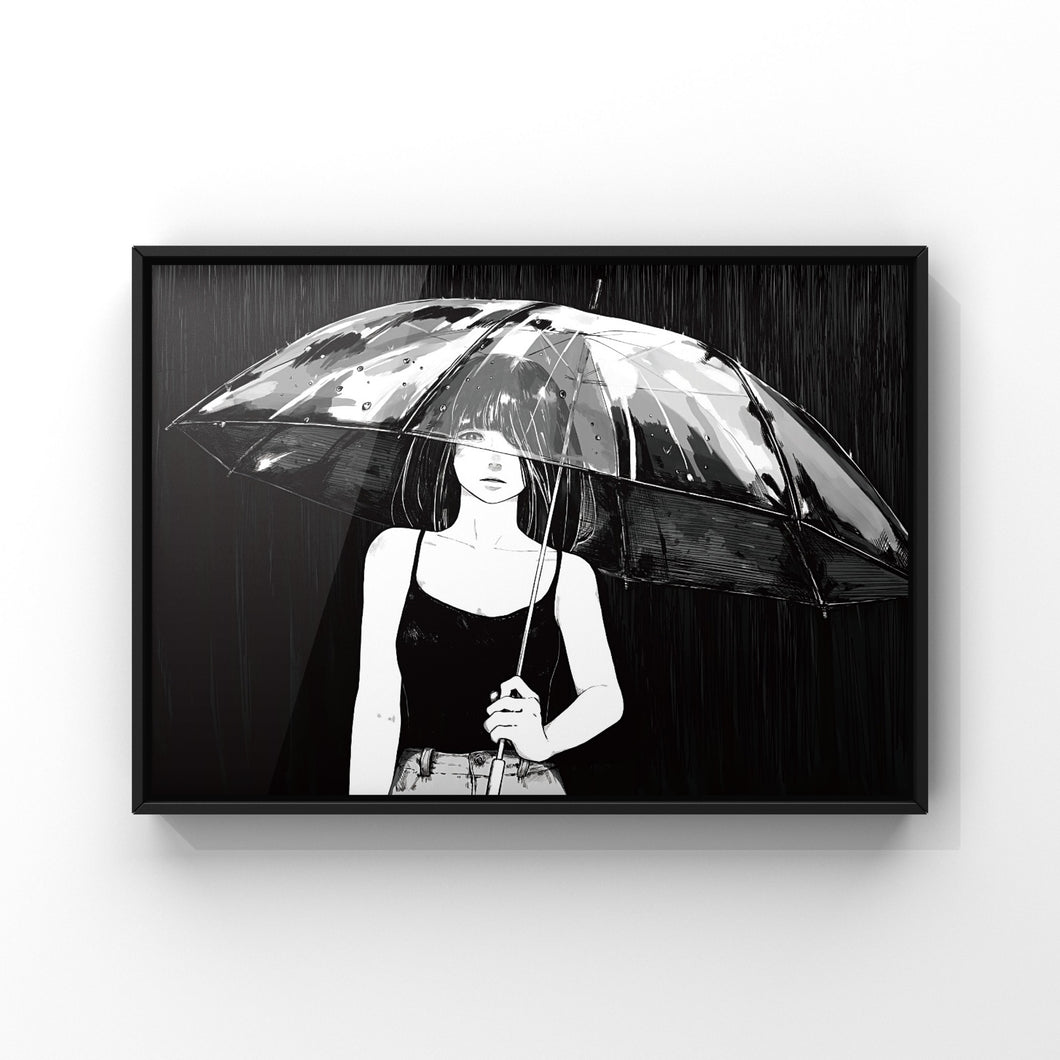 "Night Rain" Araki Rakka Poster / Poster A2 / A3
