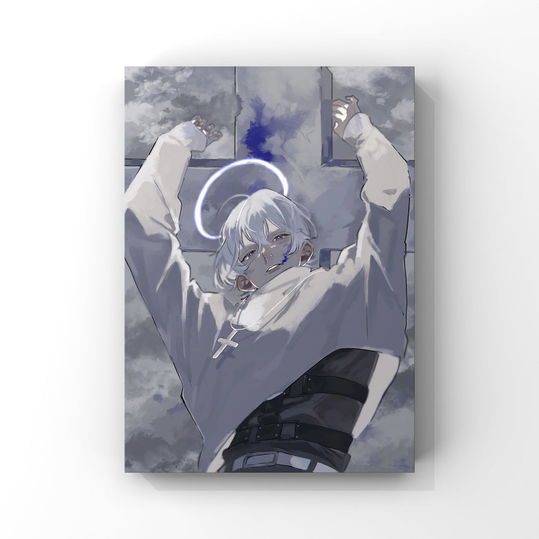 "Crucifixion" Tsumoi canvas print work / canvas A3 / A4