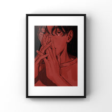 画像をギャラリービューアに読み込む, 「赤」sekuda 額装プリント作品/frame A3・A4

