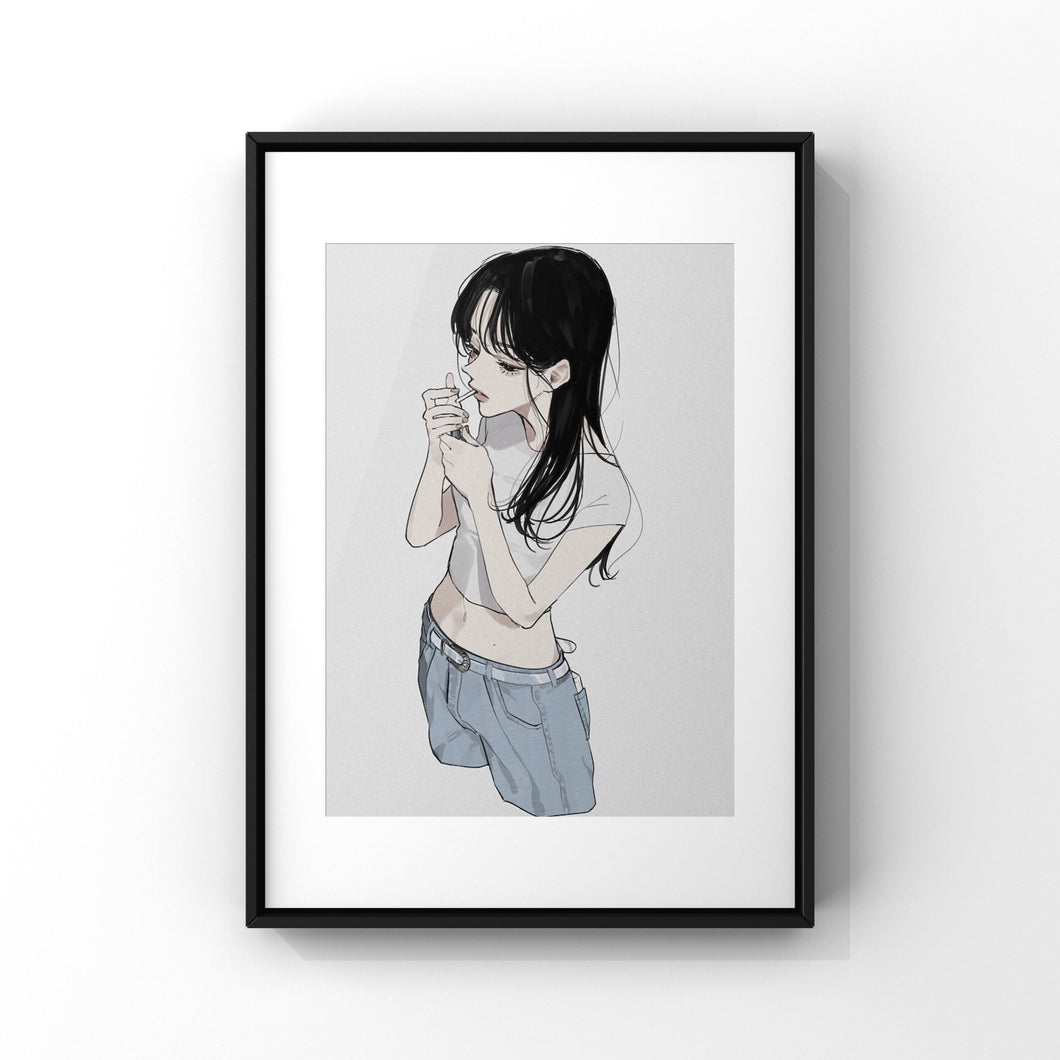 "Untitled # 3" utu Framed print work / frame A3 / A4