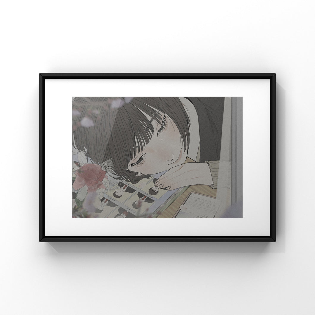 "March" utu Framed print work / frame A3 / A4