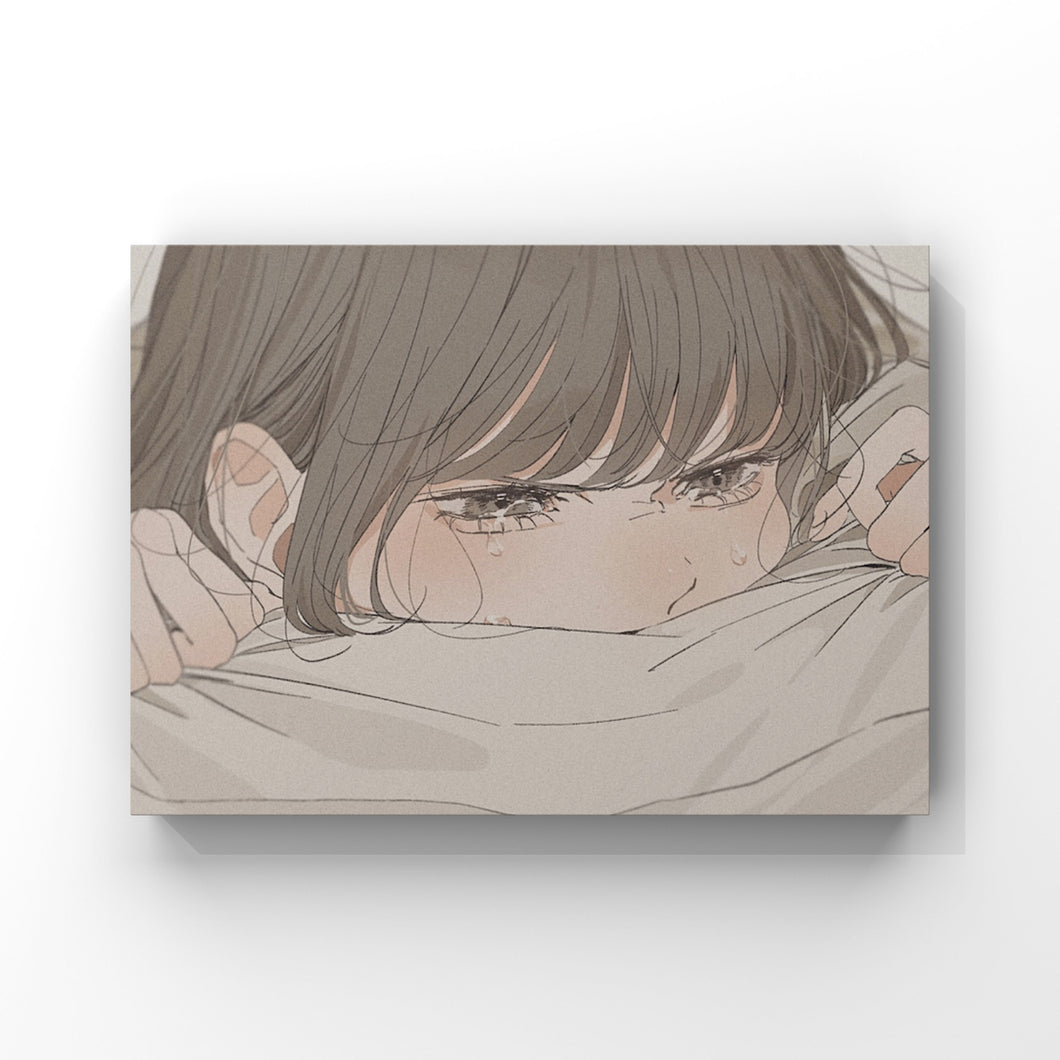 "I cried a lot" utu canvas print work / canvas A2 / A3 / A4