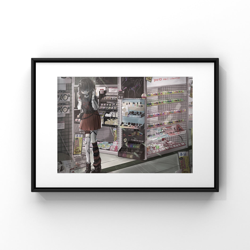 "'I found my color'" Shina framed print work / frame A3・A4