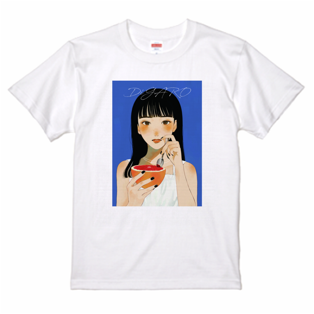 "Eat with your eyes respect to Nagi" Yui Tamura T-shirt Front