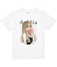 画像をギャラリービューアに読み込む, 「dahlia2」竹中 Tシャツ フロント&amp;バック
